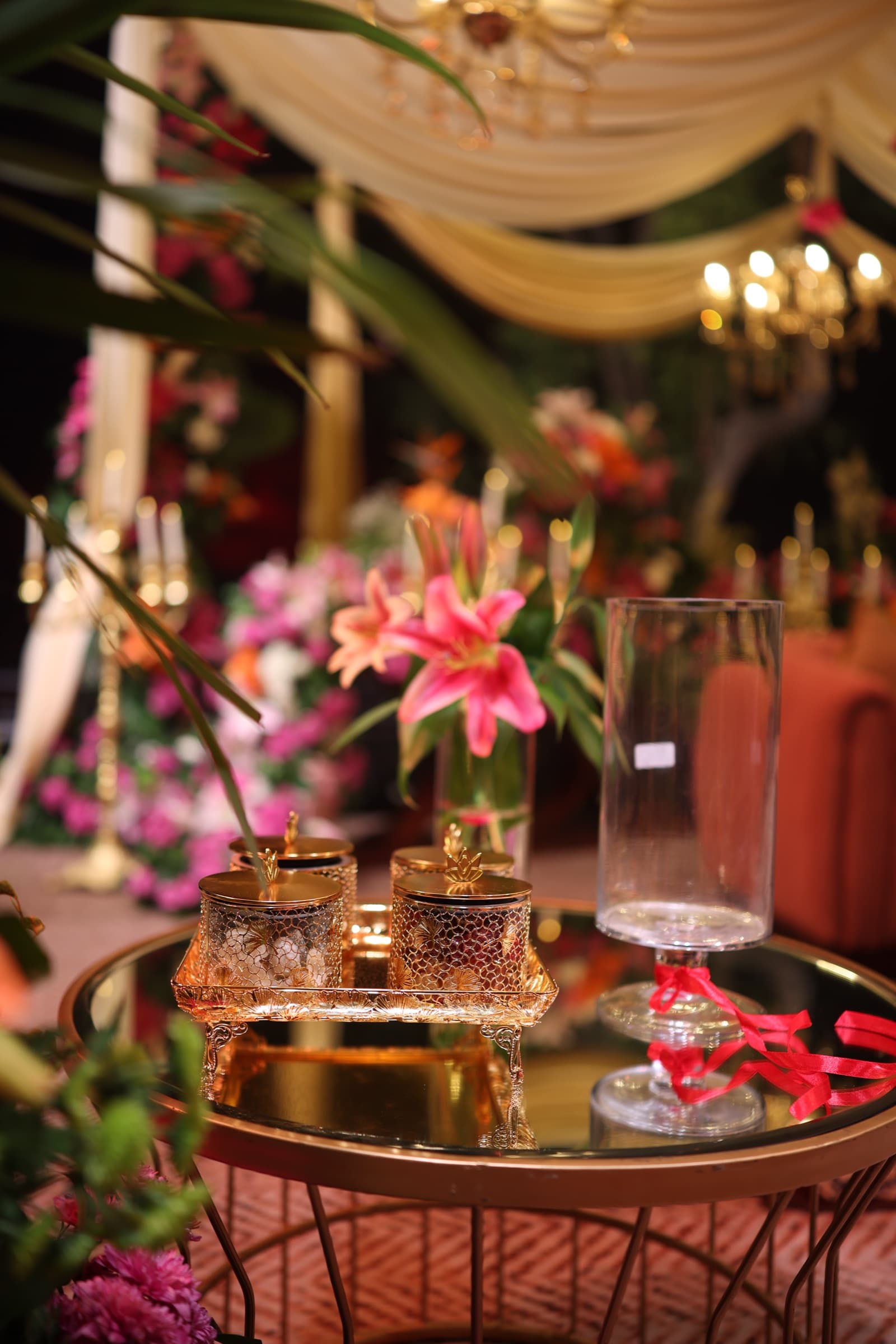 The aisle and mandap